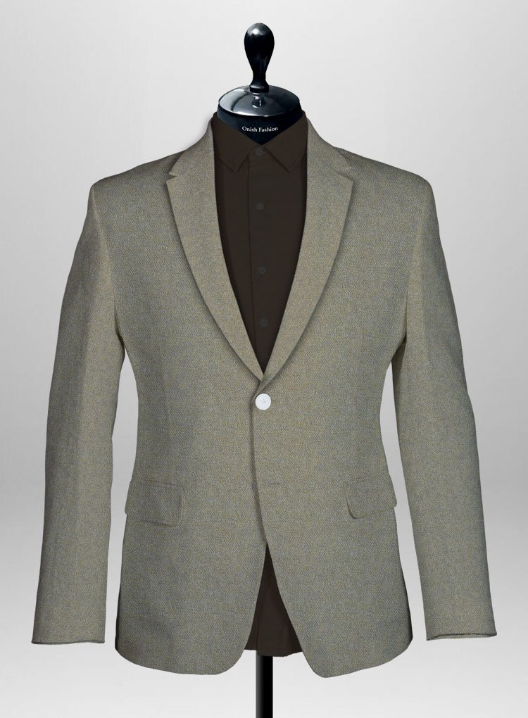 019 Cottagecore Sahara Beige Tweed Jacket