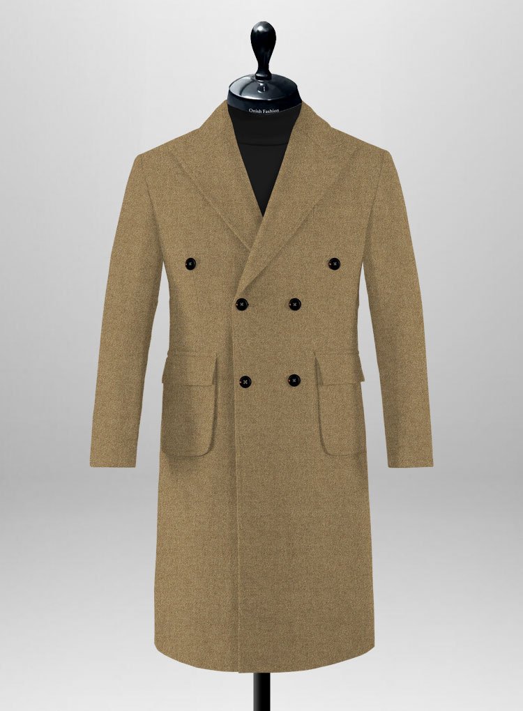 021 Sun Bleached Beige Tweed Overcoat