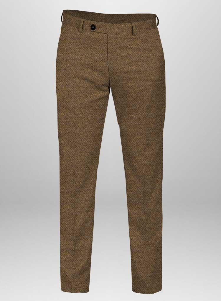 043 Sovereign Brown Heavy Tweed Trouser