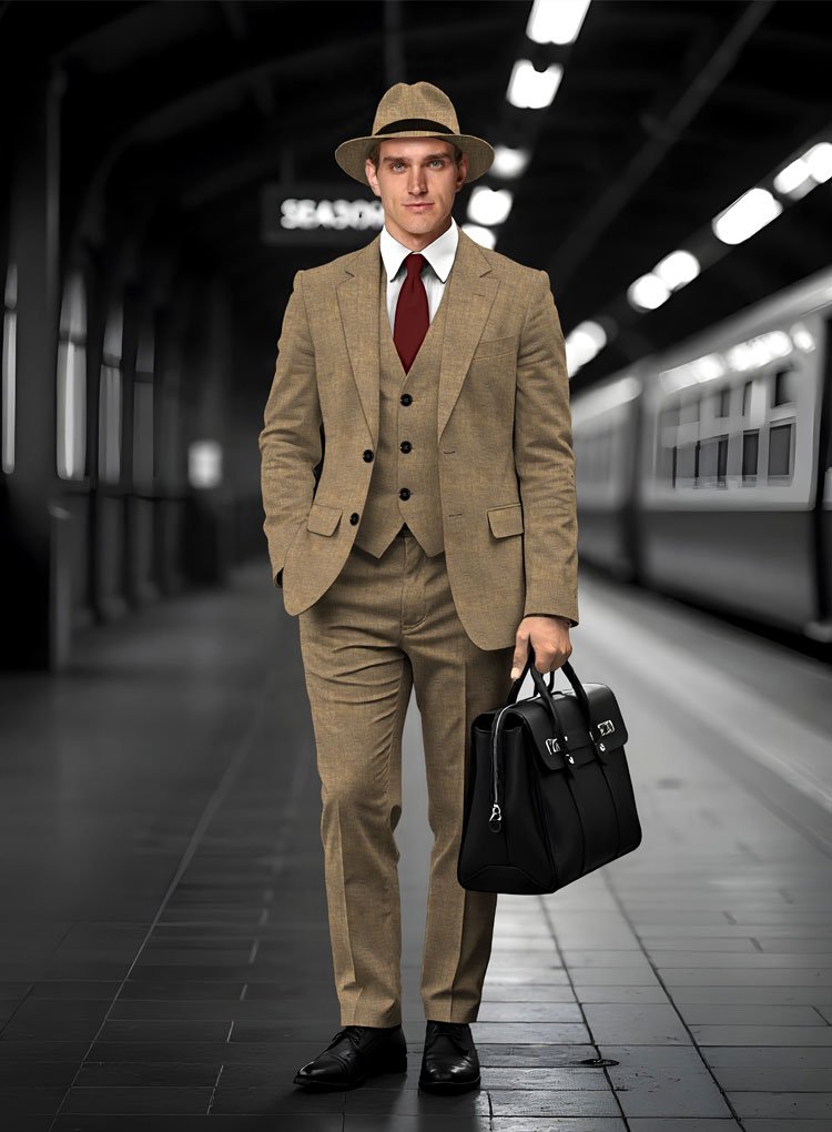 204 Pristine Italian Kleopas Linen Suits