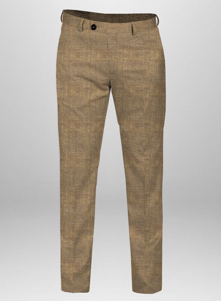 204 Pristine Italian Kleopas Linen Beige Trousers