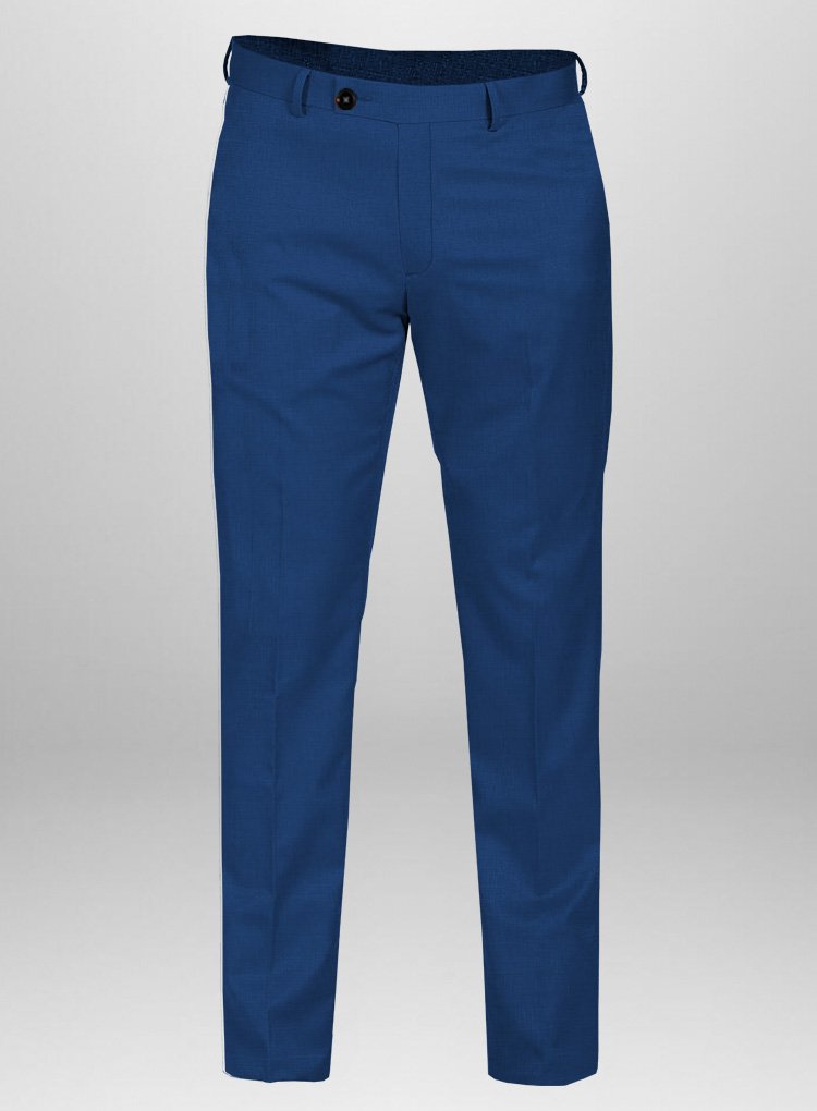 243 Somber Blue Stretch Chino Trouser