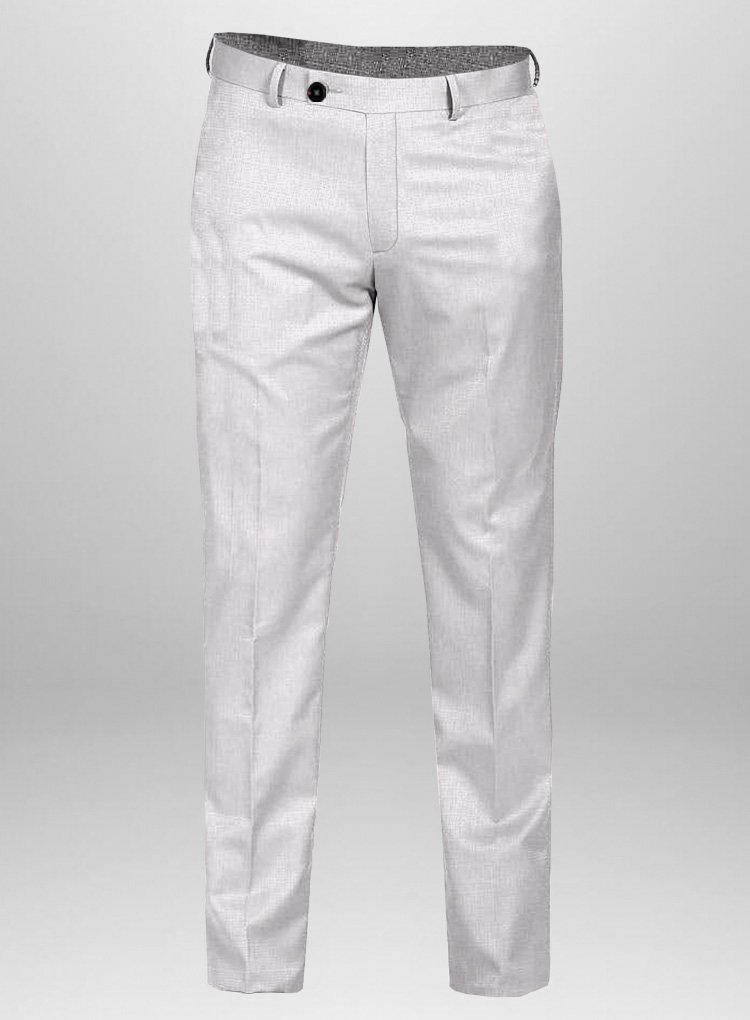 252 Pristine White Stretch Chino Trouser