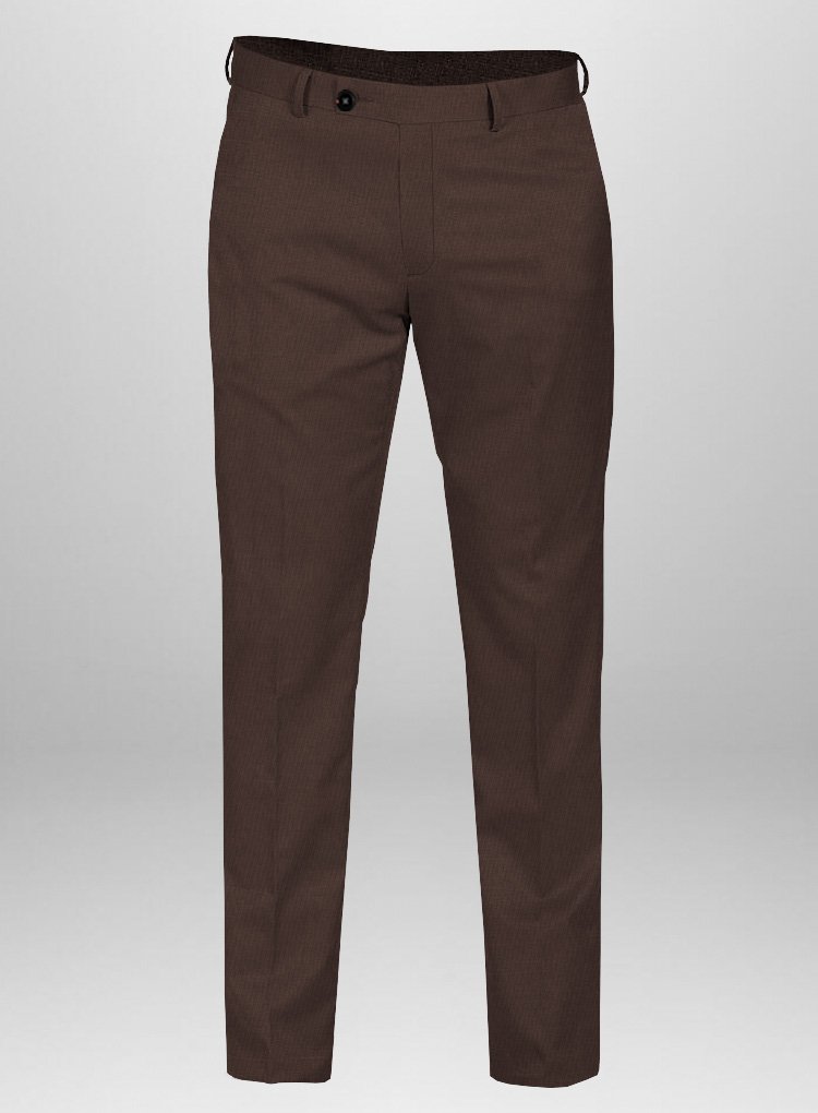 278 Coffee Toned Stretch Summer Brown Chino Trouser