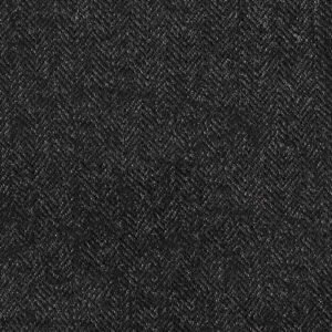 Black Herringbone Tweed