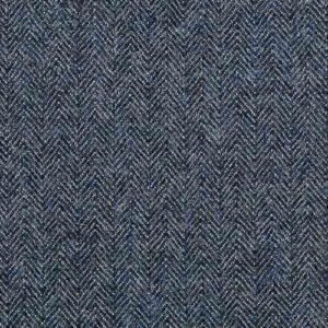 Moonlight Herringbone Blue Tweed