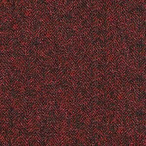 Oxblood Classic Herringbone Tweed