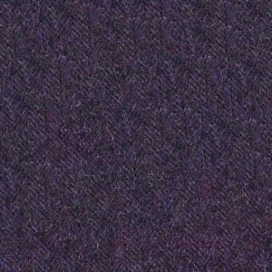 Artistic Deep Blue Herringbone Tweed