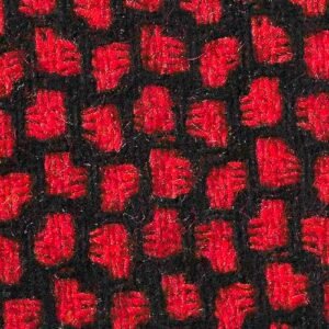Snazzy Red Honeycomb Tweed